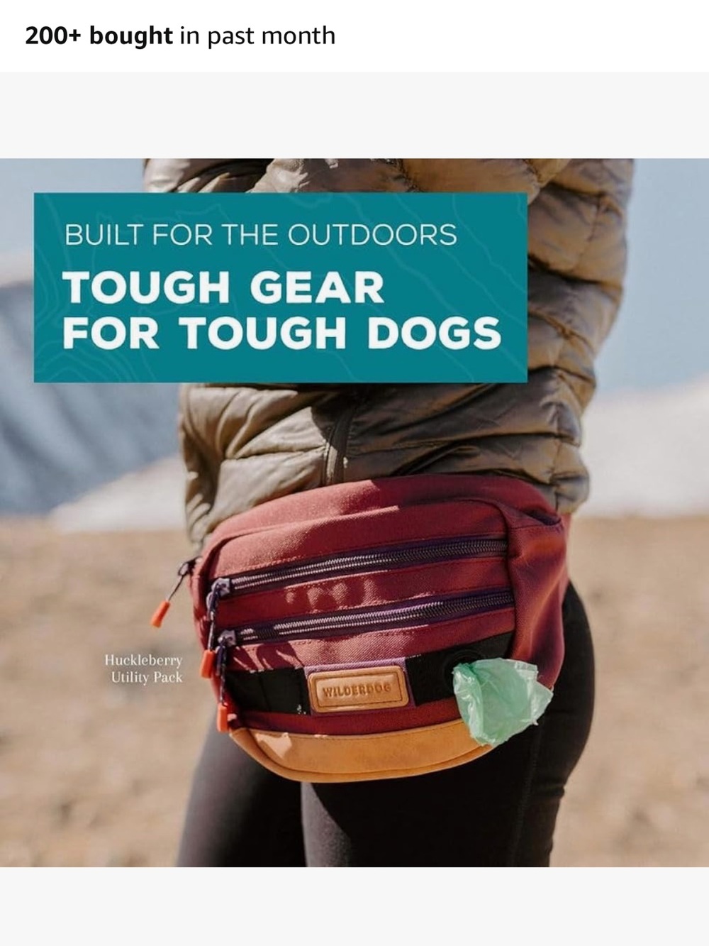 Wilderdog Fanny pack Black and Tan Canvas Waist Pack - Picture 8 of 9